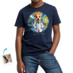 Custom Pet Doctor Gift T-Shirt for Pet-Loving Doctors, Nurses & Med Students - Premium Cotton DTG Personalized Photo Art Tee Pet www.customywear.com 6